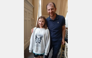 Mélina avec le sympathique GMI Tigran Gharamian 